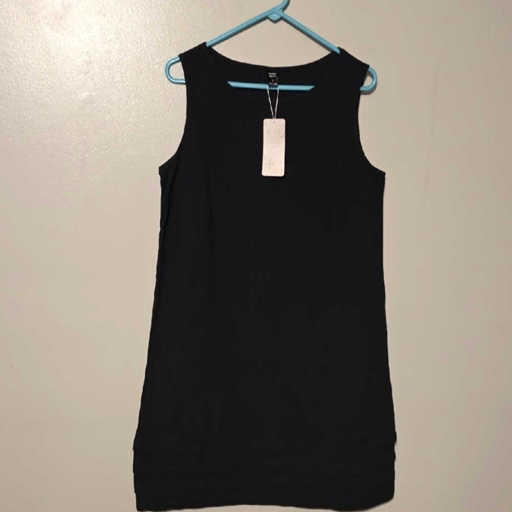 Emery Rose Mini Dress Sleeveless Black Womens Size‎ Large NWT